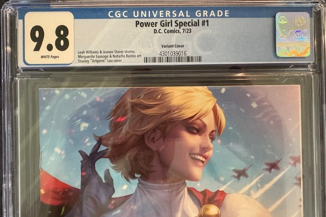 Power Girl Special #1 (Cvr B Stanley Artgerm Lau Card Stock Var) CGC 9.8