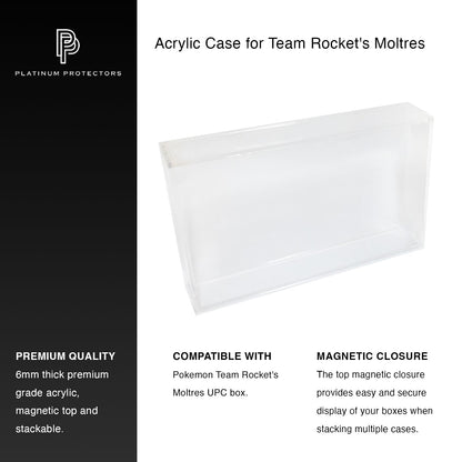 Pokémon Team Rocket's Moltres EX UPC Ultra-Premium Collection Acrylic Case