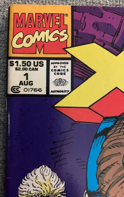 X-Force 1 - Liefeld Variant with Shatter Star Trading Card - Double Back Comics and Collectibles